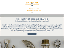 Tablet Screenshot of needhamplumbingandheating.com